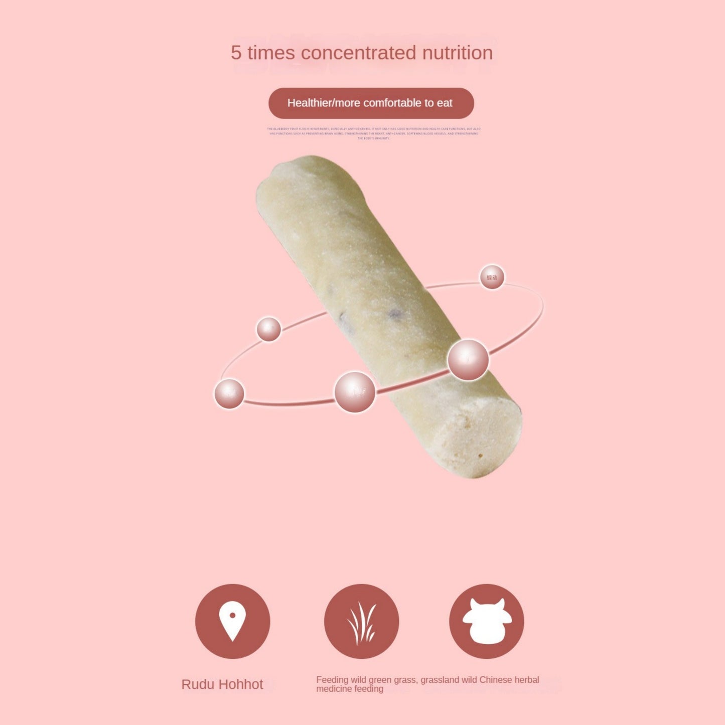 Mengbei freeze-dried milk strips 60g dog and cat treats molar cheese pet treats