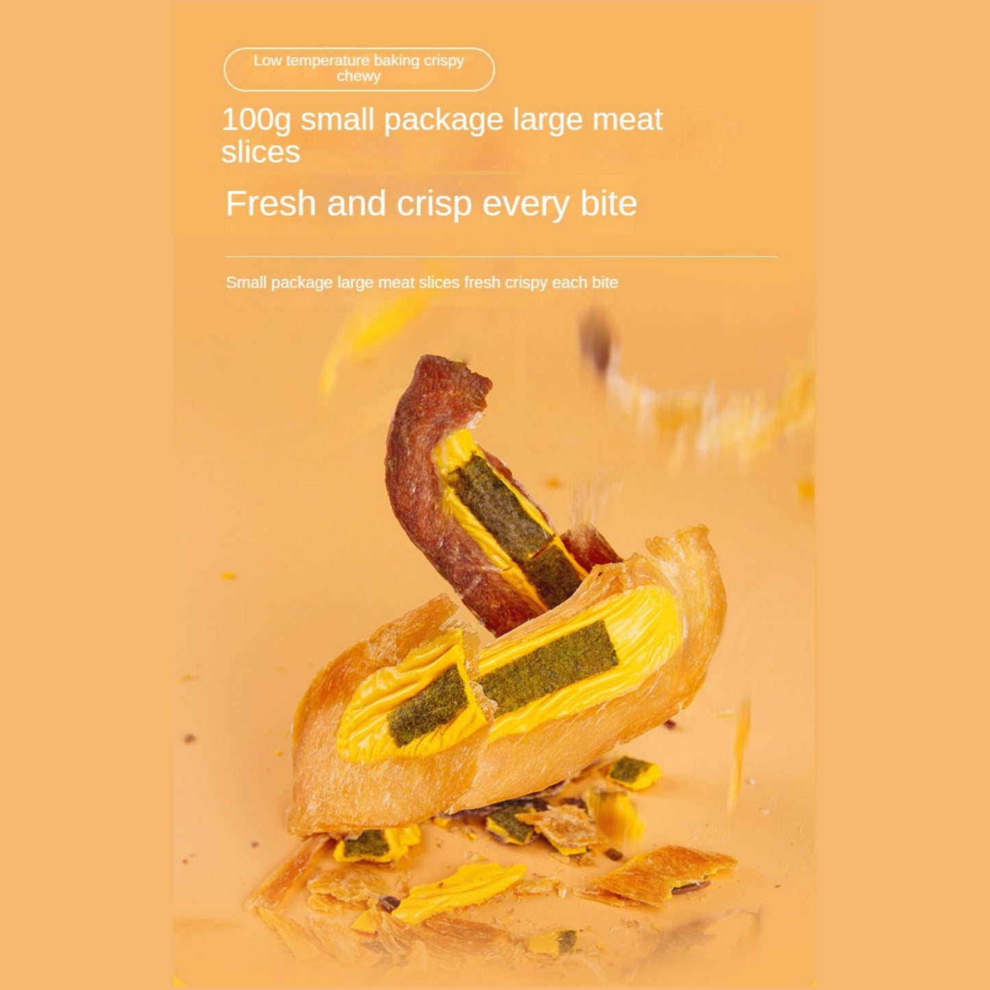 Mengbei pet snacks chicken jerky dog snacks chicken breast dog training dog adult dog puppies