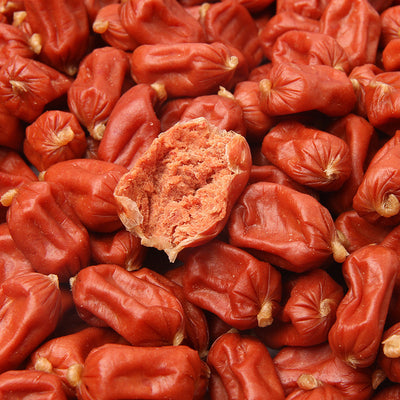 Mengbei pet dog snacks meat date sausage 360g dried beef granules meat jerky ham sausage teeth grinding dog snacks