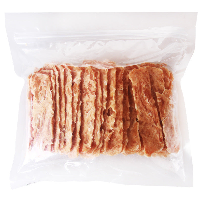 Mengbei pet snacks chicken jerky 500g dog snacks training dog jerky