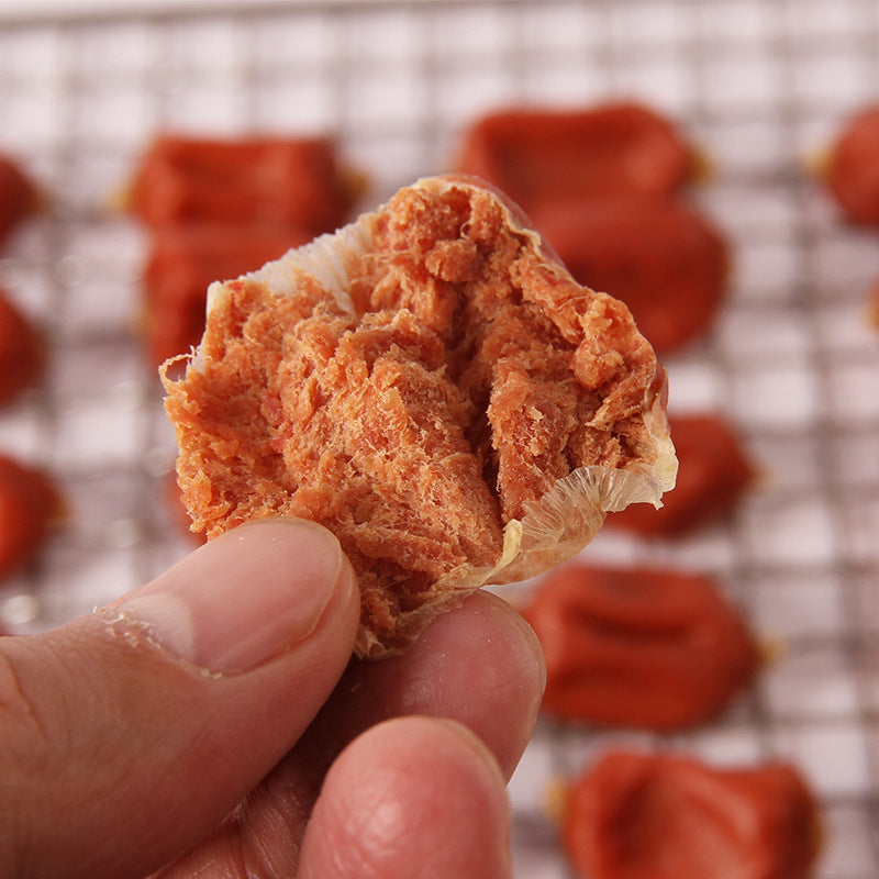 Mengbei pet dog snacks meat date sausage 360g dried beef granules meat jerky ham sausage teeth grinding dog snacks