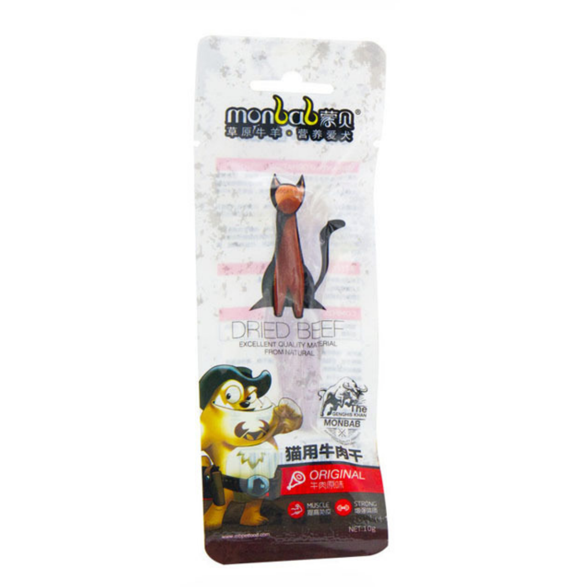 Mengbei cat snacks beef jerky 100g cat cat beef strips pet food