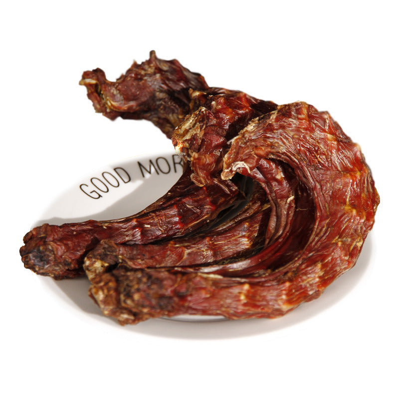 Mengbei pet snacks air-dried turkey neck dog treats teething sticks