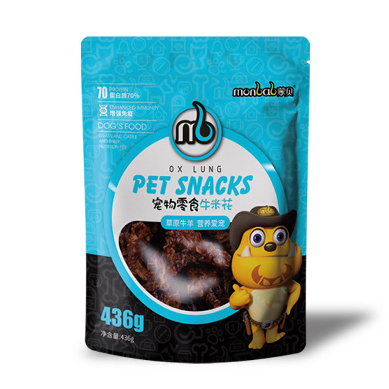 Mengbei pet food beef rice molar dog treats