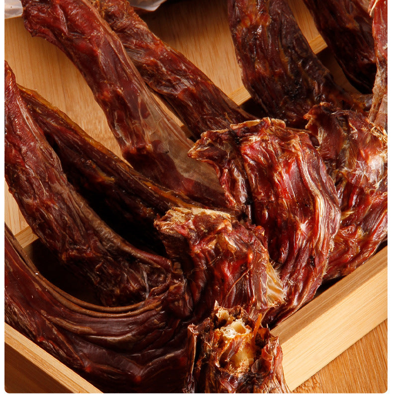 Mengbei pet snacks air-dried turkey neck dog treats teething sticks