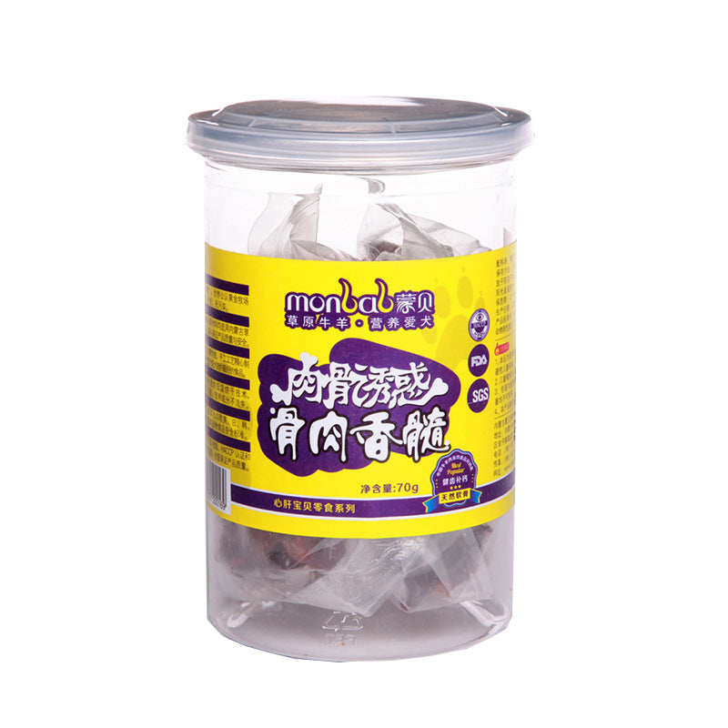 Mengbei dog snacks bone meat pith small keel beef teething sticks teething bone bite resistant pet snacks