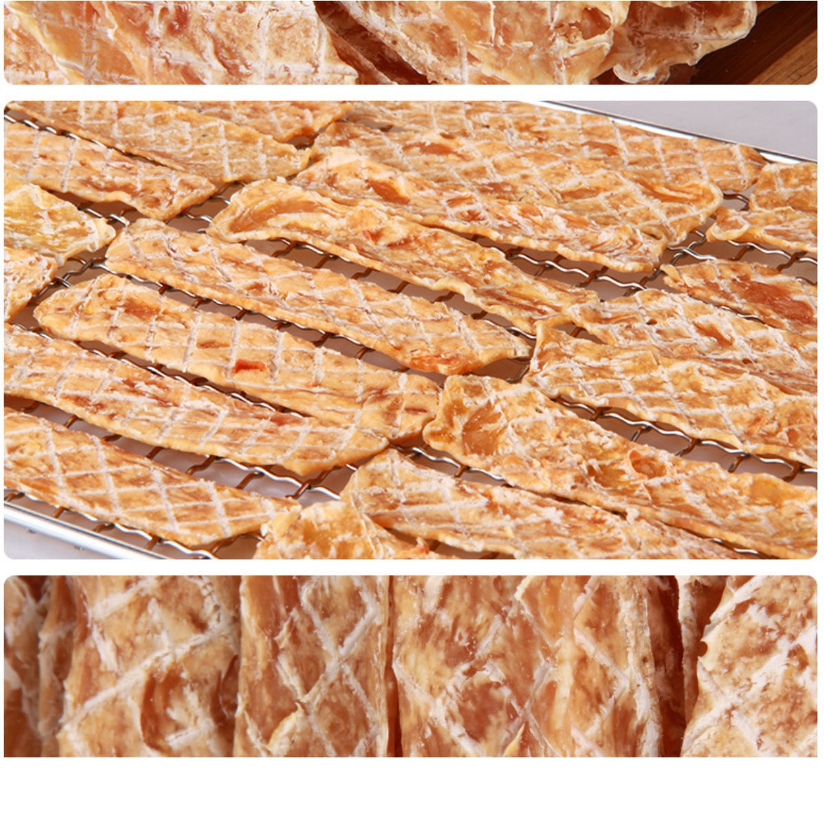 Mengbei pet snacks chicken jerky 500g dog snacks training dog jerky