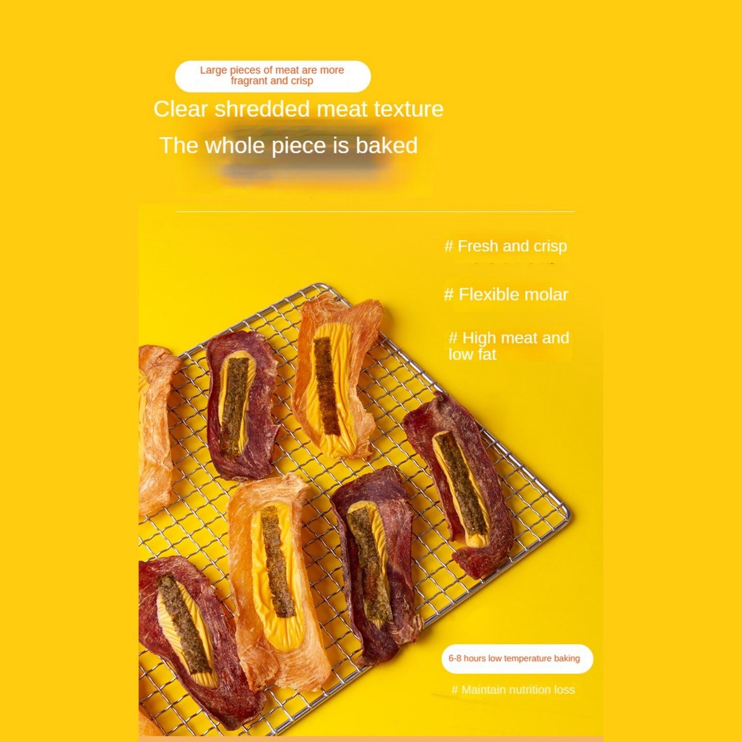 Mengbei pet snacks chicken jerky dog snacks chicken breast dog training dog adult dog puppies