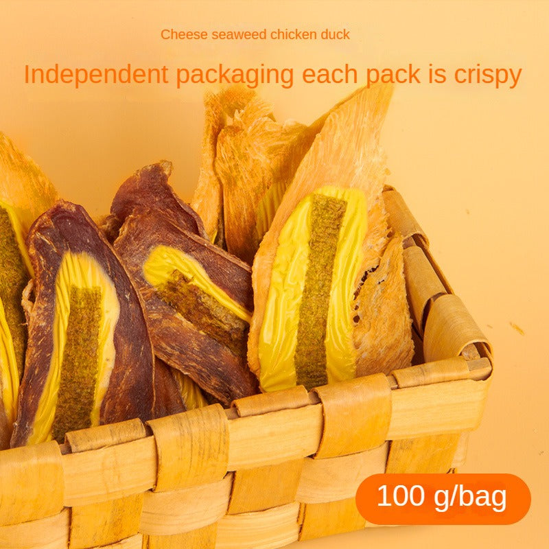 Mengbei pet snacks chicken jerky dog snacks chicken breast dog training dog adult dog puppies