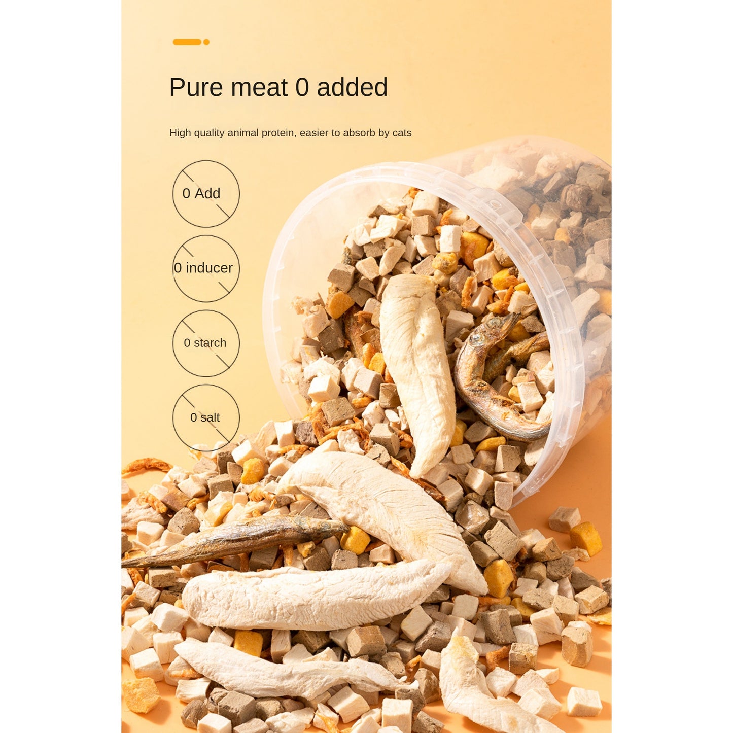 320g/11.2ozPamily Freeze Dried Cube Pet Treats Mixed Flavor for Dogs