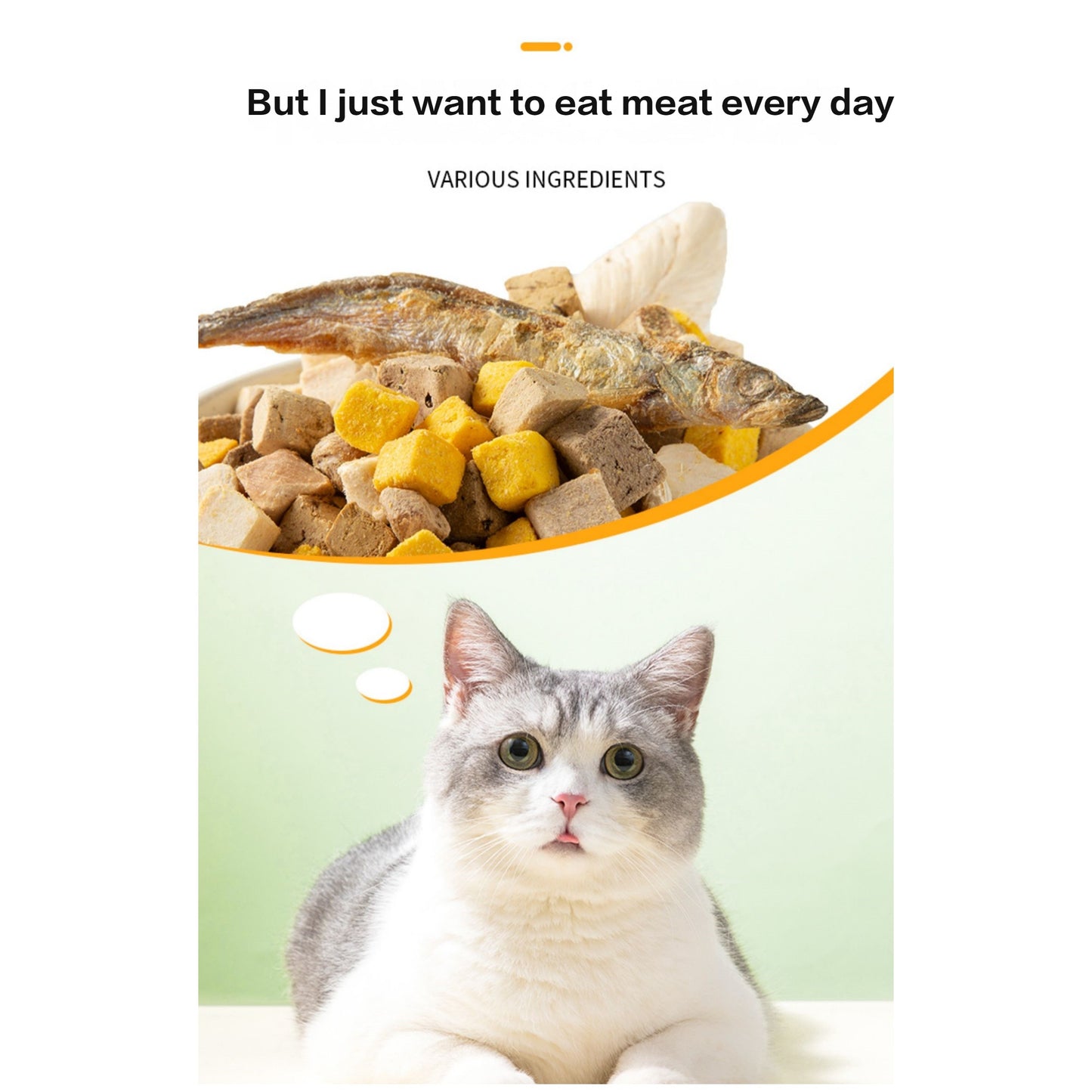 320g/11.2ozPamily Freeze Dried Cube Pet Treats Mixed Flavor for Cats & Dogs