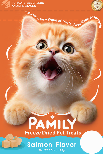 100g/3.5 ozPamily Freeze Dried Pet Treats Salmon Flavor