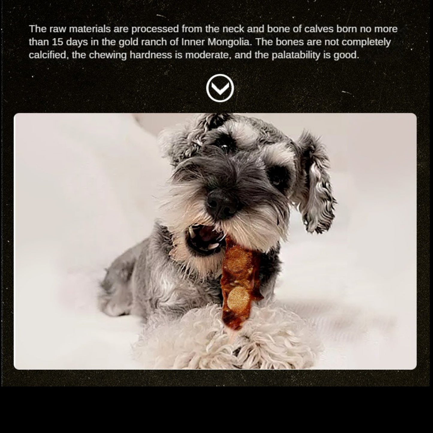 Mengbei dog snacks bone meat pith small keel beef teething sticks teething bone bite resistant pet snacks