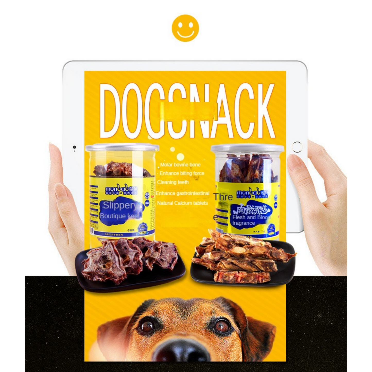 Mengbei dog snacks bone meat pith small keel beef teething sticks teething bone bite resistant pet snacks