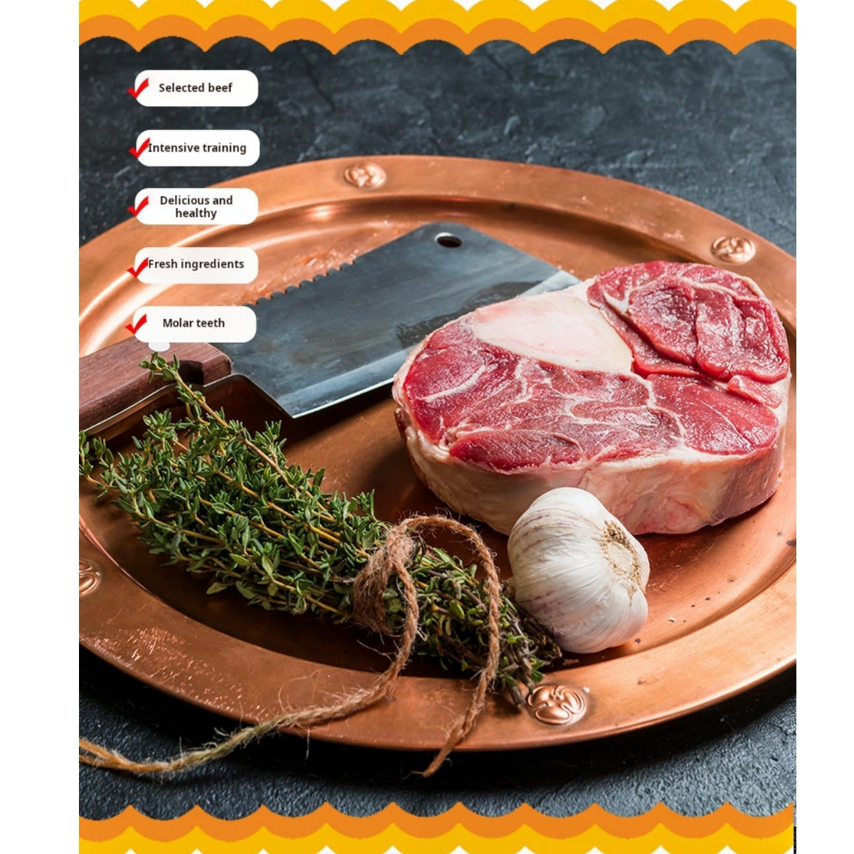 Mengbei cat snacks beef jerky 100g cat cat beef strips pet food