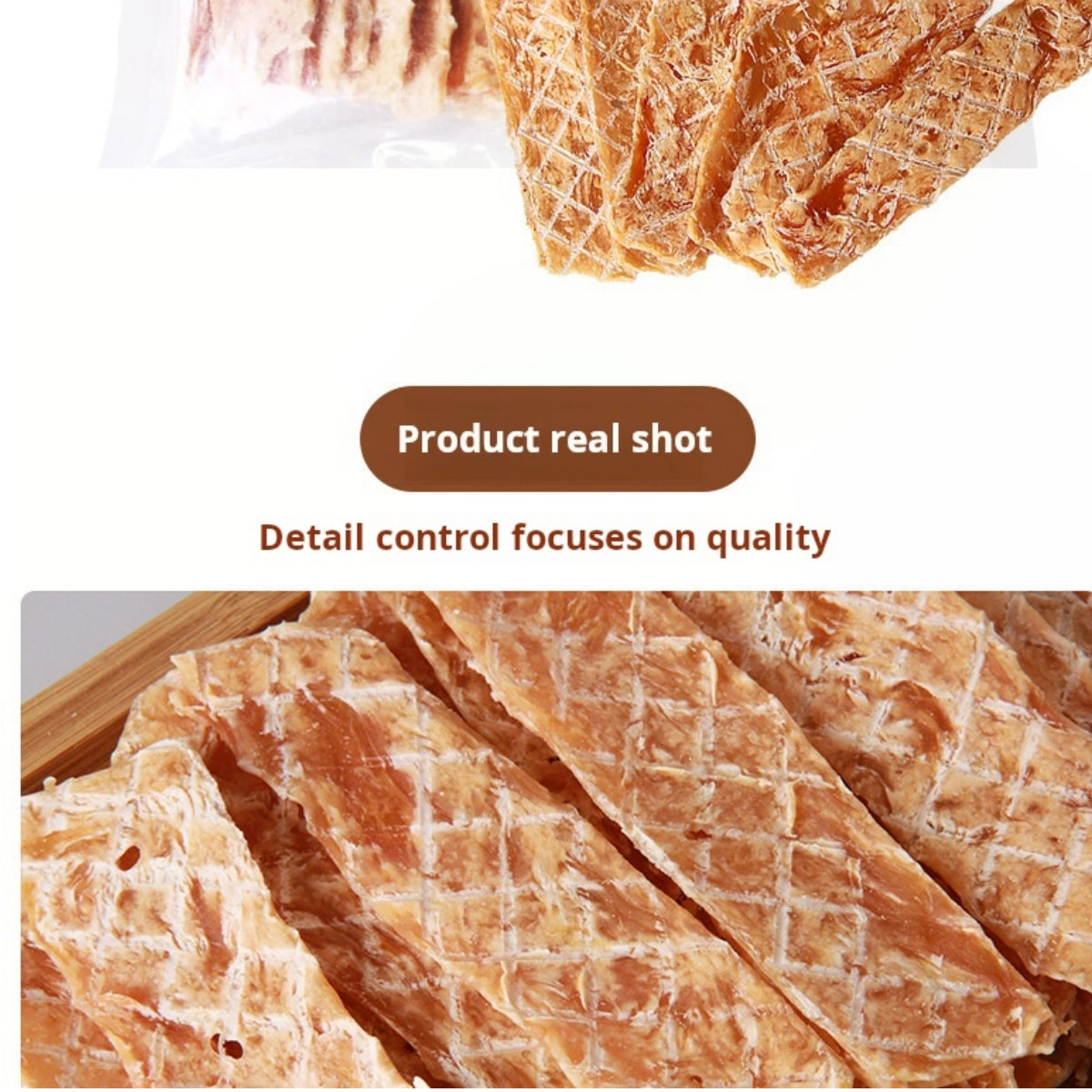 Mengbei pet snacks chicken jerky 500g dog snacks training dog jerky